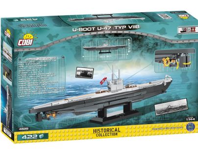 Cobi 4828 II. světová válka Ponorka U-Boot U-47 1:144