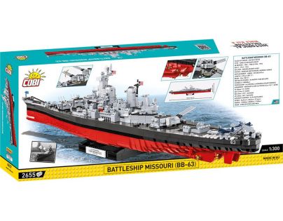 Cobi 4837 II. světová válka Battleship Missouri BB-63 2655 dílků