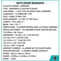 Cobi 4841 II. světová válka Battleship Bismarck 6
