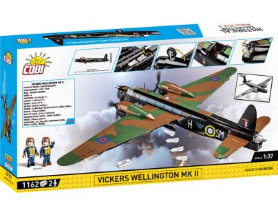 Cobi 5723 II. světová válka Britský střední bombardér Vickers Wellington MK II 1162 dílků