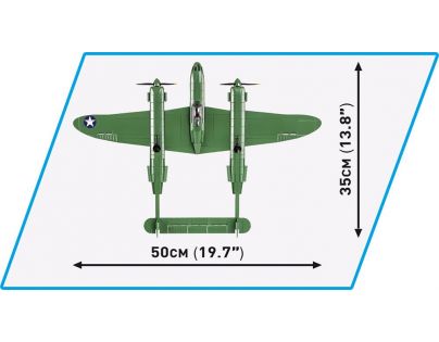Cobi 5726 II. světová válka Americký stíhací letoun Lockheed P-38H Lightning 545 dílků