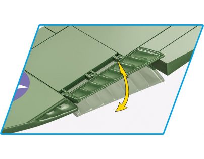 Cobi 5726 II. světová válka Americký stíhací letoun Lockheed P-38H Lightning 545 dílků
