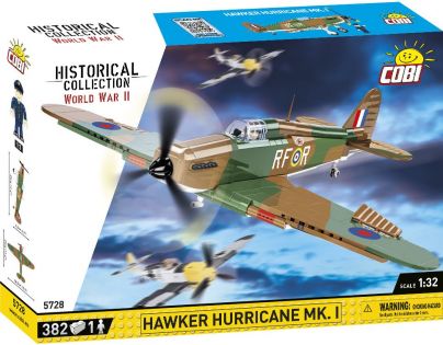 Cobi 5728 II. světová válka Hawker Hurrican Mk. I 382 dílků