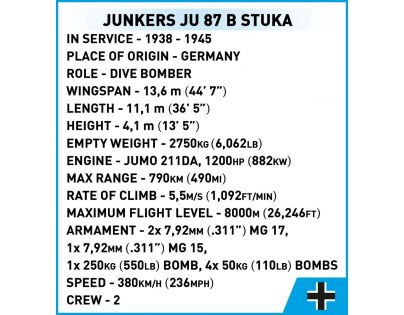 Cobi 5730 II. světová válka Junkers Ju 87 B Stuka