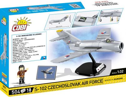 Cobi 5821 Československý stíhací letoun S-102 MIG15 504 dílků