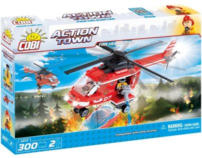 Cobi Action Town 1473 Hasičská helikoptéra