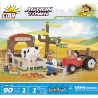 Cobi Action Town 1873 Farma traktor a kráva 4