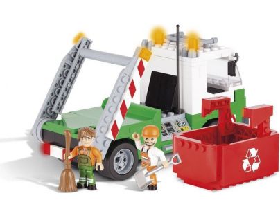 Cobi Action Town Popelářské auto s kontejnerem 260 kostek
