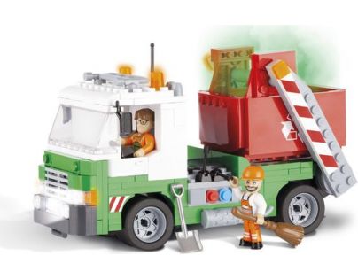 Cobi Action Town Popelářské auto s kontejnerem 260 kostek