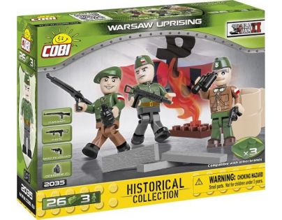 Cobi Malá armáda 2035 Tři figurky s doplňky Varšavské povstání