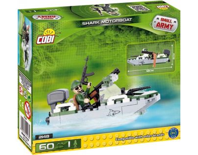 Cobi Malá armáda 2148 Motorový člun Shark