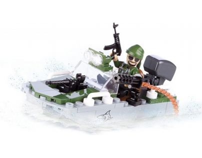 Cobi Malá armáda 2148 Motorový člun Shark