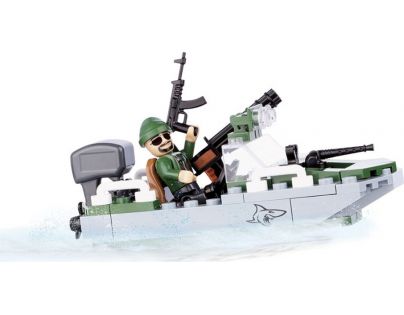 Cobi Malá armáda 2148 Motorový člun Shark