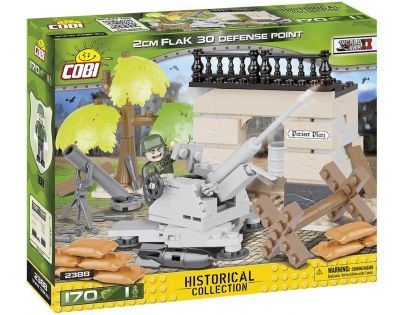 Cobi Malá armáda 2388 II WW 2 cm Flak 30 protiletadlové stanoviště