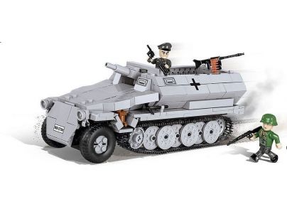 Cobi Malá armáda 2472 Sd.Kfz.251-10 Ausf. C šedé vozidlo - Poškozený obal
