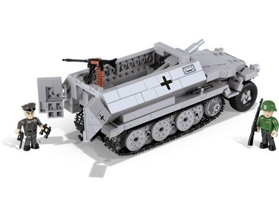 Cobi Malá armáda 2472 Sd.Kfz.251-10 Ausf. C šedé vozidlo - Poškozený obal