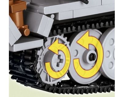 Cobi Malá armáda 2472 Sd.Kfz.251-10 Ausf. C šedé vozidlo