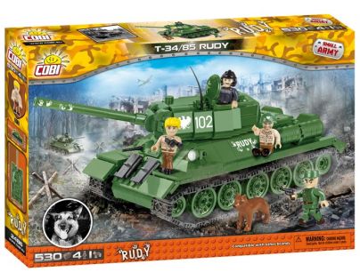 Cobi Malá armáda 2486 T-34 z filmu Čtyři z tanku a pes
