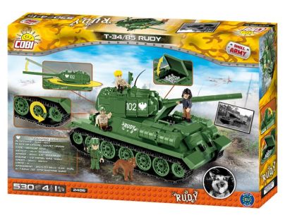 Cobi Malá armáda 2486 T-34 z filmu Čtyři z tanku a pes
