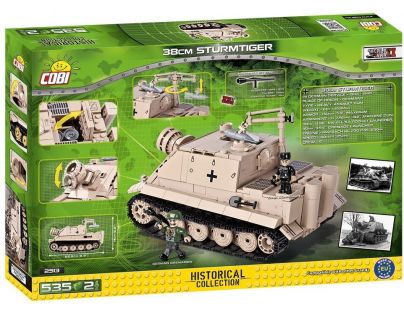 Cobi Malá armáda 2513 II WW 38 cm Sturnnorser Sturmtiger