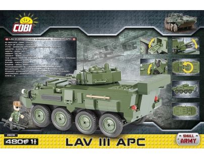 Cobi Malá armáda 2609 Lehký obrněný transportér LAV III AP