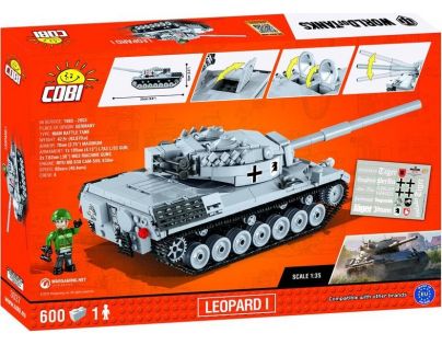 Cobi Malá armáda 3037 World of Tanks Leopard I - Poškozený obal