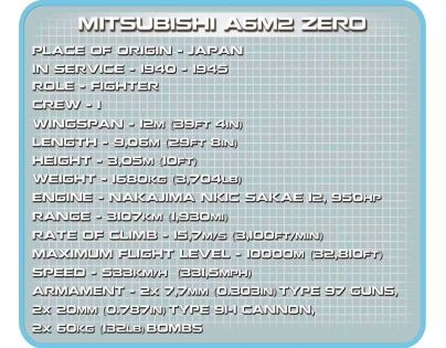 Cobi Malá armáda 5515 Mitsubishi A6M2 Zero