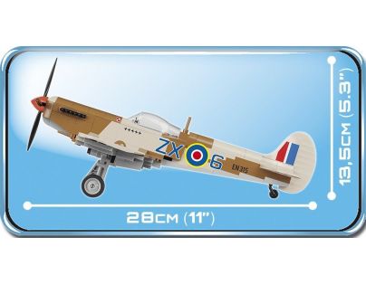 Cobi Malá armáda 5545 II WW Supermarine Spitfire Pouštní letiště