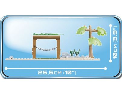 Cobi Malá armáda 5545 II WW Supermarine Spitfire Pouštní letiště