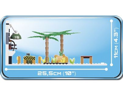 Cobi Malá armáda 5546 II WW Supermarine Spitfire Hangár