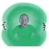 Cobi Super bublinomíč svítící ve tmě Zelený 2