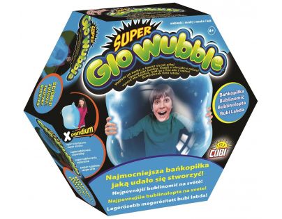 Cobi Super bublinomíč svítící ve tmě Modrý