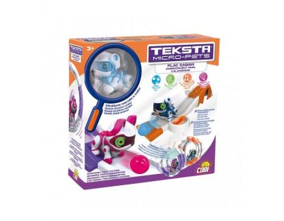 Cobi Teksta Micro Pet Hrací set Robopes modrý