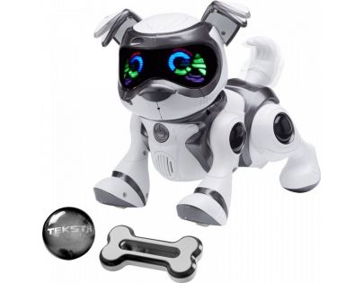Cobi Teksta Robotické štěně ovládané hlasem - Bílo-černá