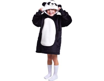 Cozy Noxxiez Panda Hřejivá televizní mikinová deka s kapucí pro děti 3 - 6 let