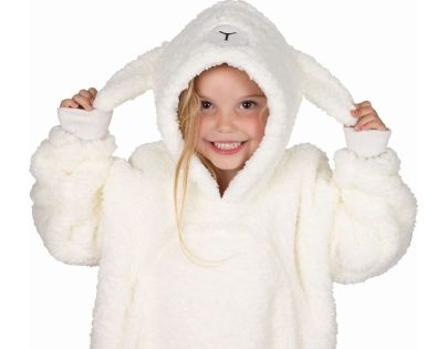 Cozy Noxxiez Ovečka Hřejivá televizní mikinová deka s kapucí pro děti 3 - 6 let