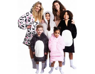 Cozy Noxxiez CH321 Králík hřejivá televizní mikinová deka s kapucí pro děti 7 - 12 let