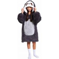 Cozy Noxxiez CH322 Lenochod hřejivá televizní mikinová deka s kapucí pro děti 7 - 12 let