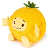 Cozy Noxxiez Ananas Hřejivý plyšový polštář 3 v 1