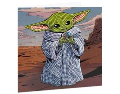 Craft Buddy Crystal Art Pohlednice Baby Yoda