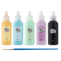 Craft Creative Barvy na sklo + štětec 5x20 ml 2