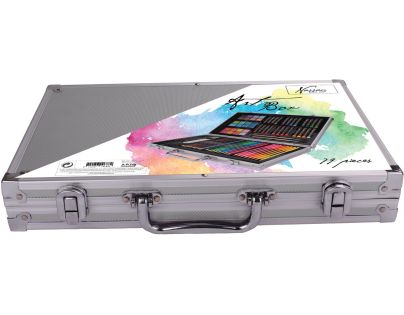 Craft Creative Umělecký kufřík kovový naplněný