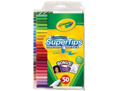 Crayola Fixy zářivé tenké 50 ks