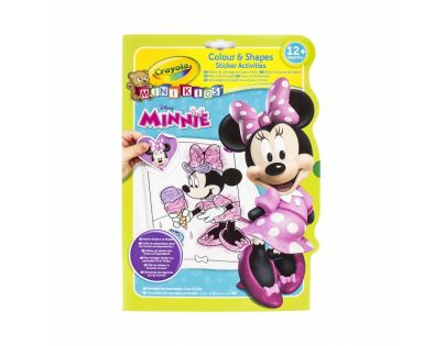 Crayola Mini Kids omalovánky se samolepkami Minnie