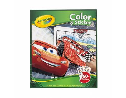 Crayola Omalovánky Auta 3 se samolepkami