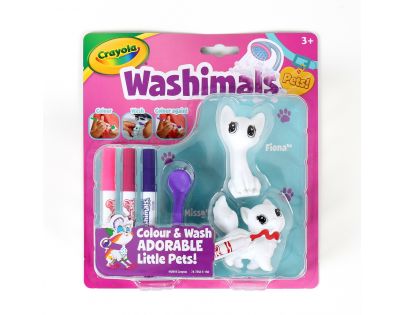 Crayola Washimals 3 fixy kočky