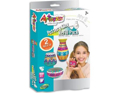 HM Studio CreaFun Hrnčířská hlína 1 kg - Poškozený obal