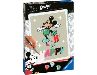 CreArt Disney Mickey Mouse H is for Happy