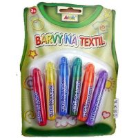 Creatoys Barvy na textil na blistru 6 x 7 ml