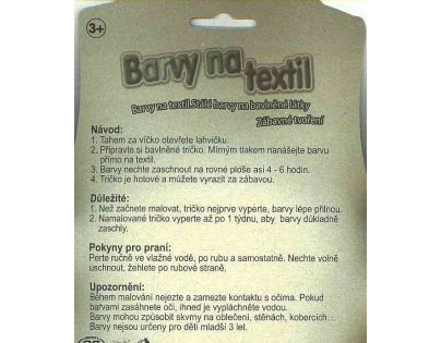 Creatoys Barvy na textil na blistru 6 x 7 ml